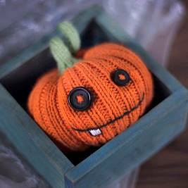 How to make the Halloween pumpkin (Mr.Pumpkin - Knitting pattern)